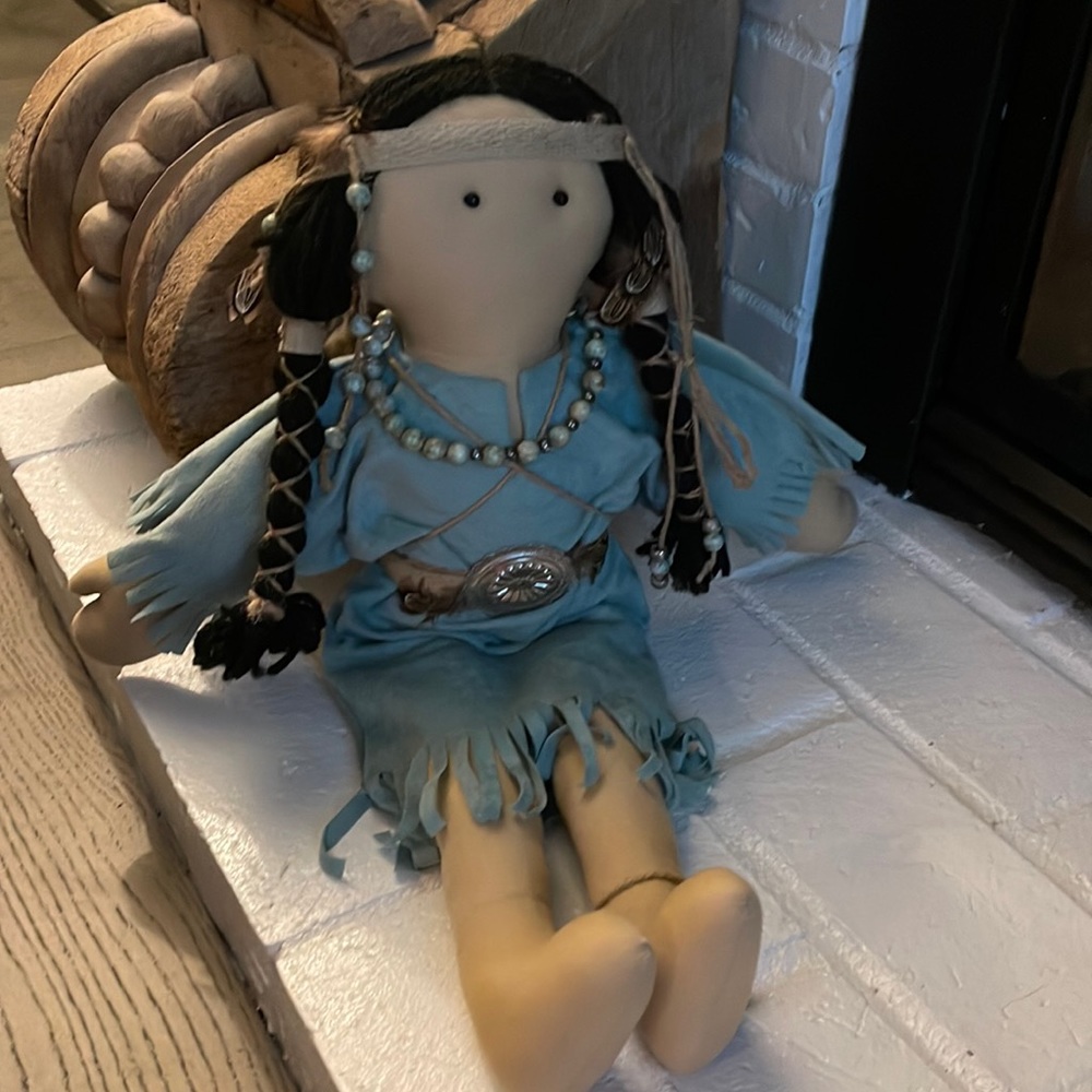 1990a vintage handmade doll. From gift shop in Montana.